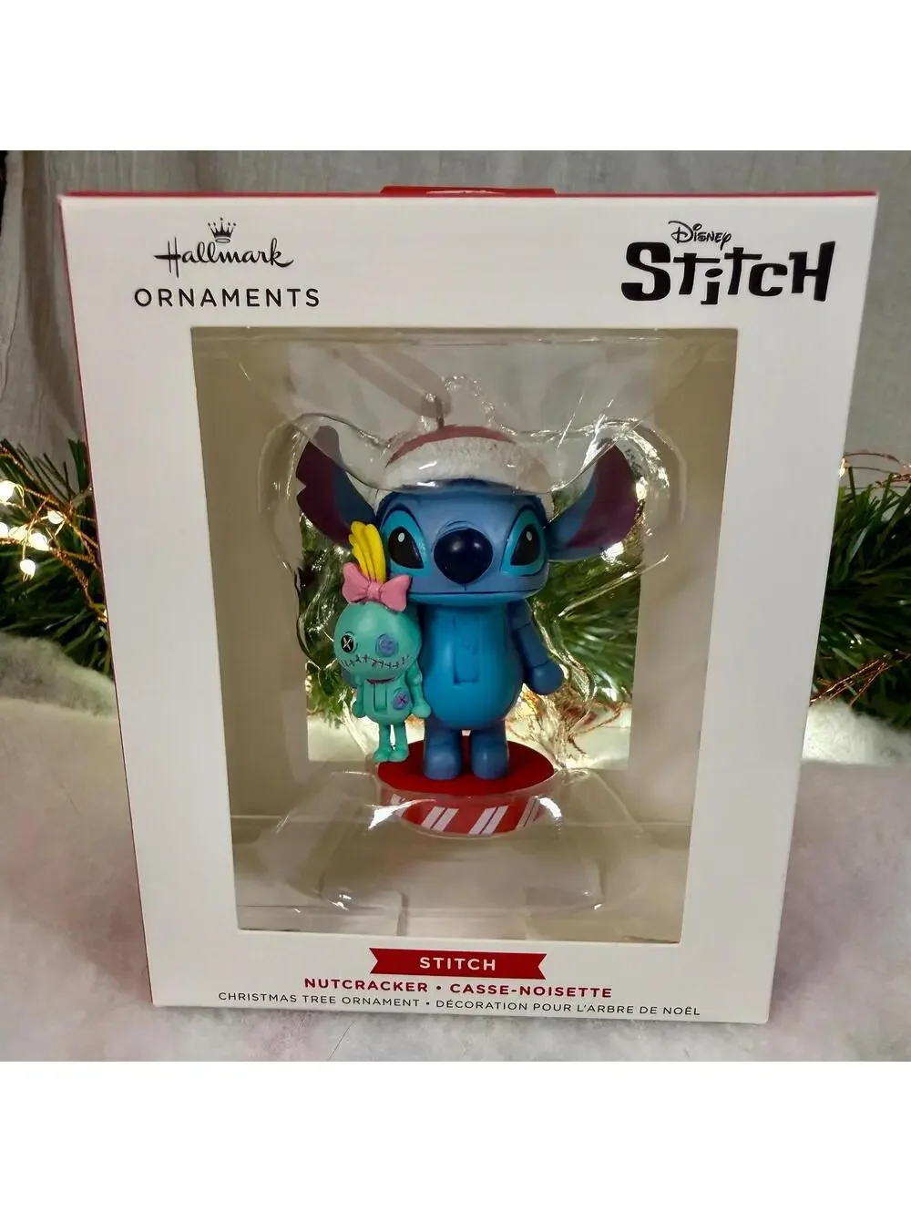 Stitch Nutcracker Ornament - Hallmark  - Disney Stitch and Scrump -  NRFB